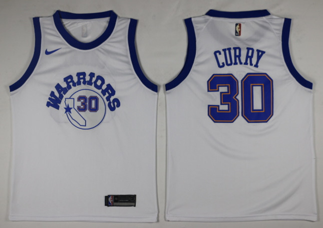 Men Golden State Warriors #30 Curry White Game Nike NBA Jerseys1